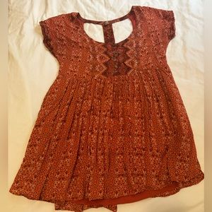 Free People Orange Sun Dress